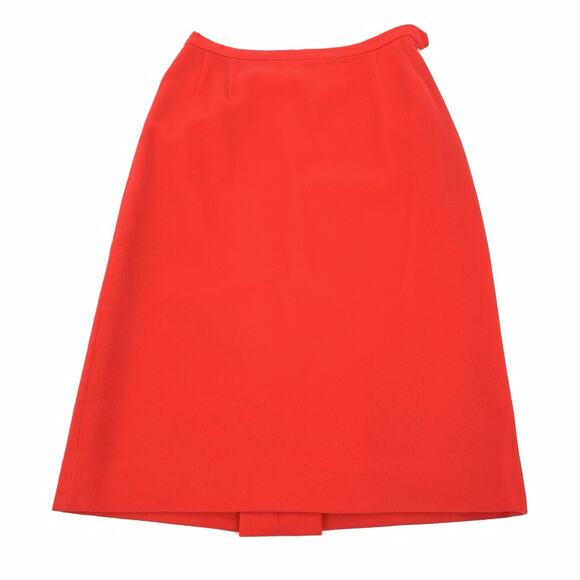 Vintage 1960s Garland Downy Spun A Line Skirt Size Small Womens Solid Bright Red - Picture 1 of 7